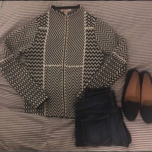 Banana Republic Sweater; zebra stripes 🦓